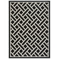 thumbnail image 6 of SAFAVIEH Courtyard Janey Geometric Indoor/Outdoor Area Rug Black/Light Beige, 5'3" x 7'7", 6 of 6
