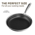 thumbnail image 2 of CAANNASWEIS 10.2" Stainless Steel Frying Pan, Induction Compatible Skillet with Even Heat Distribution, 2 of 6