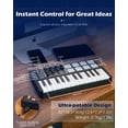 thumbnail image 3 of Vangoa Controlador de teclado MIDI 25 teclas, teclado midi Worlde Panda MINI USB con almohadillas de batería, almohadilla de máquina Beat Maker, negro, 3 of 5