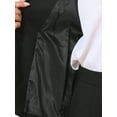 thumbnail image 6 of DARING DIVA Women's Dressy 2 Pieces Office Blazer and Pants Set XS Black, 6 of 6