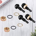 thumbnail image 1 of OULII 2Set Black Windshield Washer Nozzle Aluminum Alloy For Universal Car Restores Spray Pattern, 1 of 2