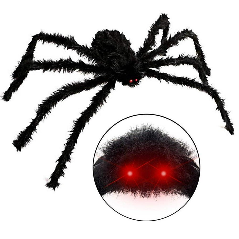 Elegantoss Halloween Giant Spider Decorations, 50" Large Fake Spider