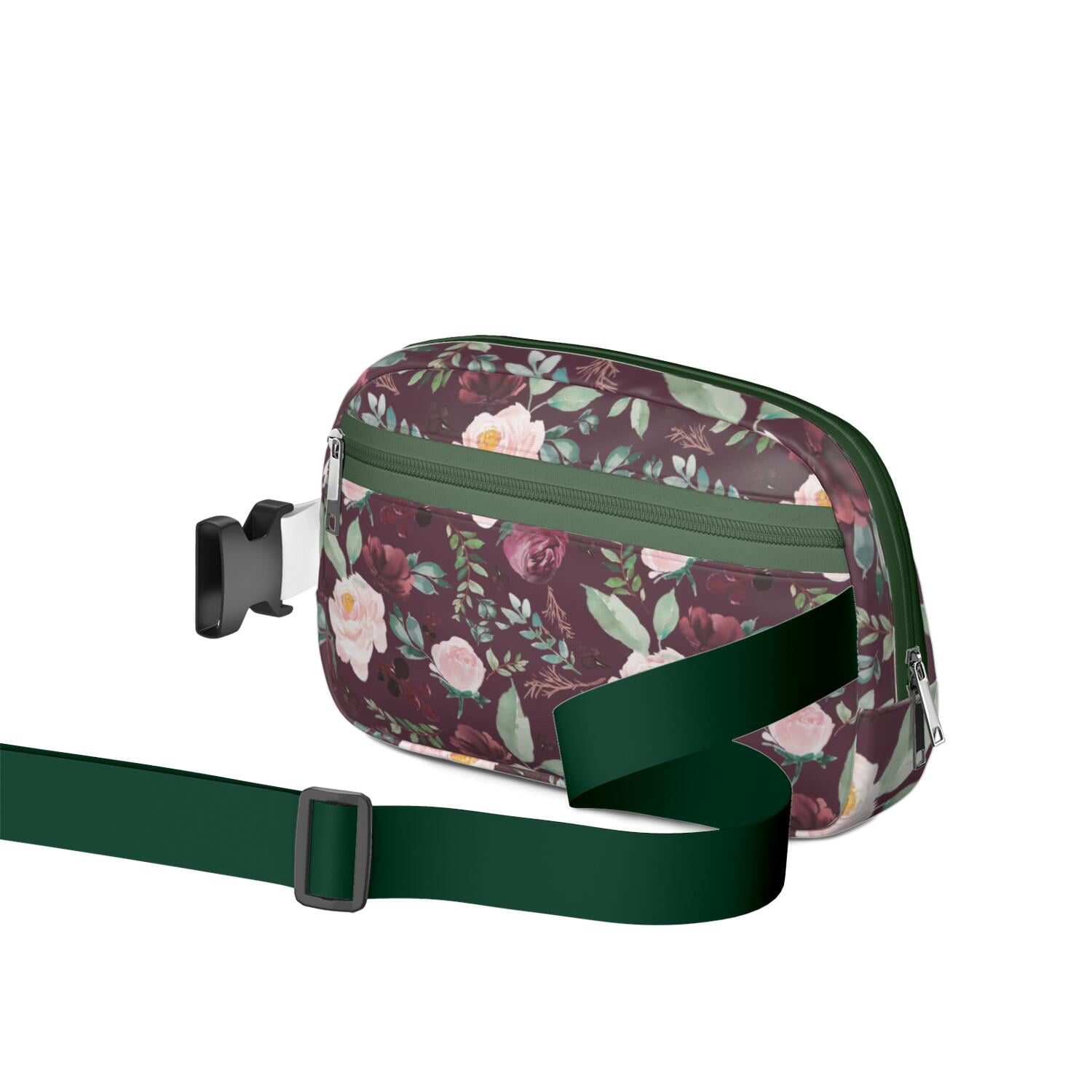 Floral Blossom Waist Bag – Cute Country Fanny Pack with Spring Wildflower Pattern & Romantic Touches