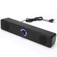 thumbnail image 1 of Altavoz Bluetooth 350TS largo con botón USB para computadora, subwoofer de audio con cable, 1 of 4