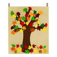 thumbnail image 2 of Dserhfy Fall Leaves Tree Craft Kits Kids DIY Bulletin Board Set with 52 Maple Leaves Stickers Autumn Thanksgiving Wall Hanging Decoration, 2 of 7