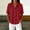 Red, variant on HBYJLZYG Women's Cotton Linen Short Sleeve Top, Collared Snap Button Blouse, Casual Summer Shirt with Pocket, Relaxed Fit Vacation Travel Wear