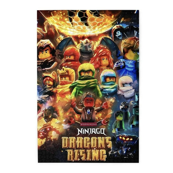 1000 Pieces Puzzles Ninjago Wooden Puzzle Large Puzzle Game Artwork Family Decorations Unique Puzzle Gift