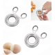 thumbnail image 1 of Tijeras para Pelar Huevos CHAO 2 Piezas Cortador de Cáscara de Huevo Abridor de Huevos de Acero Inoxidable, 1 of 5
