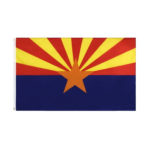Tapiz decorativo para colgar en la pared con la bandera de Arizona, 150 x 90 cm