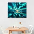 thumbnail image 2 of Nawypu Aurora Borealis Canvas Wall Art Northern Lights Picture for Bedroom Modern Scenery Painting Print Artwork Landscape Wall Decorations Living Room Décor, 2 of 6