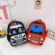 thumbnail image 2 of Mochilas escolares para niños y niñas, Mochila pequeña de coche de policía, moda coreana, mochila de aperitivos para jardín de infantes Fivean unisex, 2 of 2