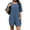 Grey Blue, variant on Fantaslook Rompers for Women Casual Summer Jumpsuits Short Sleeve Loose Overalls Shorts Rompers with Pockets Outfits