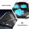thumbnail image 3 of RENACLIPY Laptop Cooler Cooling Pad with Rgb LED Fan Quiet USB Powered Adjustable Stand for Computer Use, 3 of 7