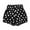 Black1, variant on LIIPEE Boys Girls Lantern Shorts Summer Cute Comfort Polka Dot Printed Stretch Elastic Waist Shorts Baby Versatile Vacation Shorts,Black1,2-3 Years