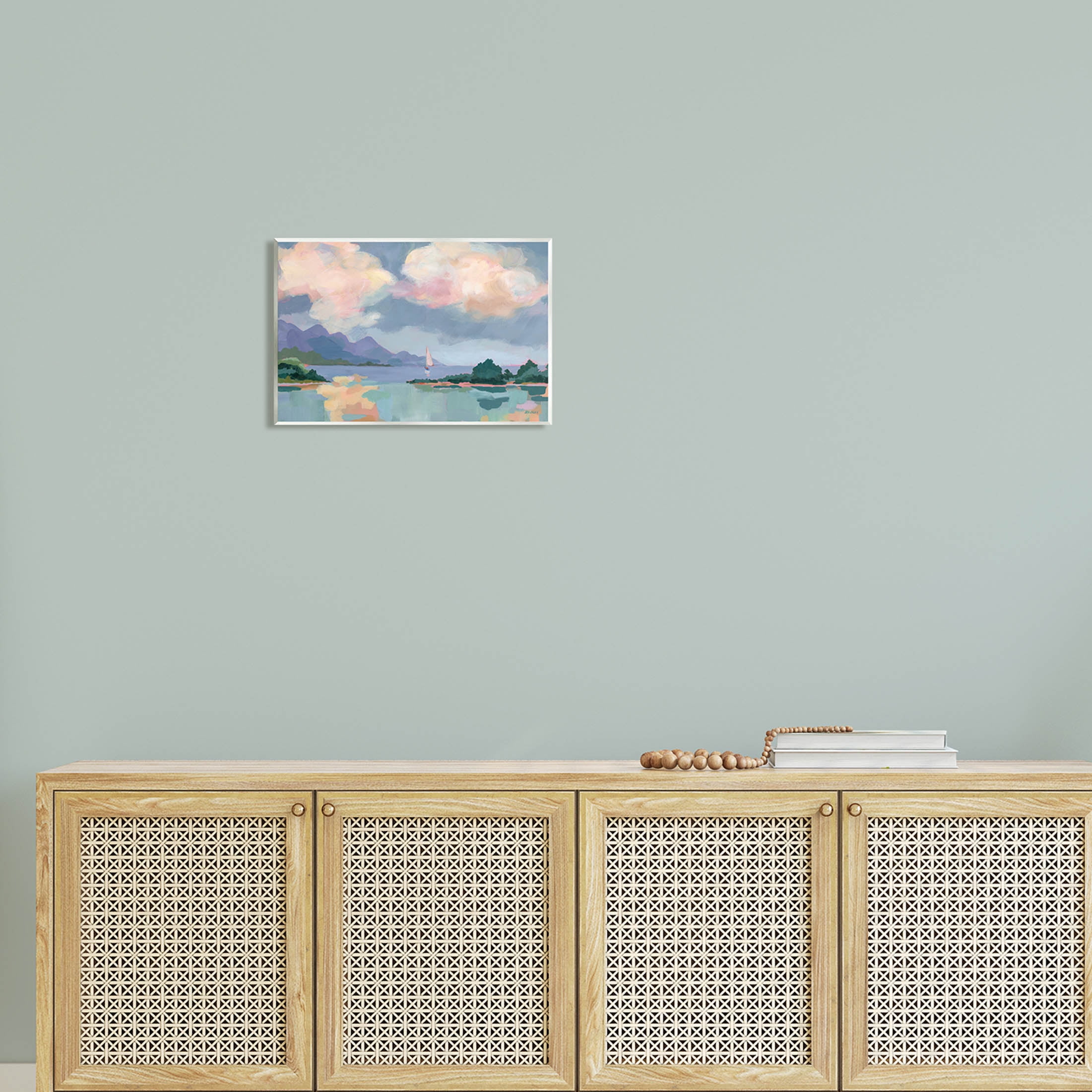 Stupell Industries Escape Peaceful Bay Landscape Painting Unframed Art Print Wall Art, Design by Brinley Designs