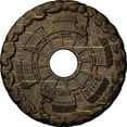 thumbnail image 4 of 18 1/2"OD x 3 7/8"ID x 1"P Kendall Train Station Ceiling Medallion (Fits Canopies up to 3 7/8"), Hand-Painted Golden Oak, 4 of 9