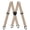 Beige, variant on Hidden Suspenders for Men X Back Adjustable Elastic Men's Suspenders Under Clothes with 4 Snap Loop