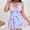 Purple, variant on Qulqfy Two Piece Summer Tankini Swimsuits for Women Plus Size Tummy Control Modest Slimming Beach Purple High Waisted Swimwear L