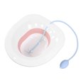 thumbnail image 3 of Bain de Toilette Pliable, Bain de Toilette Résistant à la Chaleur avec Rinçage pour Femmes Enceintes pour Post-Partum Rose avec Rinçage, 3 of 8