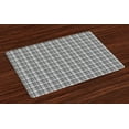 thumbnail image 1 of Ambesonne Ethnic Place Mats Set of 4, Gaelic Culture Pattern, Standard Size, Charcoal Grey Dimgrey, 1 of 4