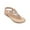 Eva Rose Gold, variant on GC Shoes Womens Faux Leather Thong Sandals