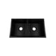 thumbnail image 2 of Tarja Maxims CS813457 Cuarzo 81 x 45 cm Negro Mate Submontar Empotrar con Contracanasta, 2 of 6