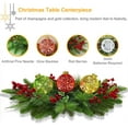 thumbnail image 4 of NeoMart Christmas Table Centerpieces Decorations, Lighted Table Accent Centerpiece with LED Sparkle Baubles Battery Operated with Timer Holiday Candelabrum for Home Party Xmas Table Mantel Decoration, 4 of 12