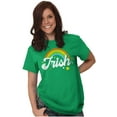thumbnail image 5 of St Patricks Day Irish Rainbow Clover Women's Graphic T Shirt Tees Brisco Brands S, 5 of 6