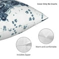 thumbnail image 5 of YFYANG Square Decorative Throw Pillow Case (Without Pillow Insert), Blue Watercolor Snowflake Bedroom Sofa Car Cushion Cover, 24"x24", 5 of 9