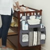 L.A. Baby Diaper Caddy and Nursery Organizer for Baby's Essentials - Gray