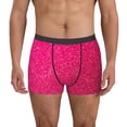 thumbnail image 1 of Fotbe Rose Red Glitter Calzoncillos Tipo Boxer con Bolsa de Soporte Total para Hombre, X-Temp Fresco, Transpirable y de Secado Rápido-Medium, 1 of 5