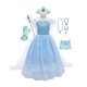 thumbnail image 1 of Nuevo vestido de Cosplay de Elsa de Frozen de Disney para niñas, disfraz de fantasía para niños, Reina de la nieve, fiesta de cumpleaños de Halloween, ropa de princesa para niños Cape3T (Tag 110) Gao Jinjia LED, 1 of 2