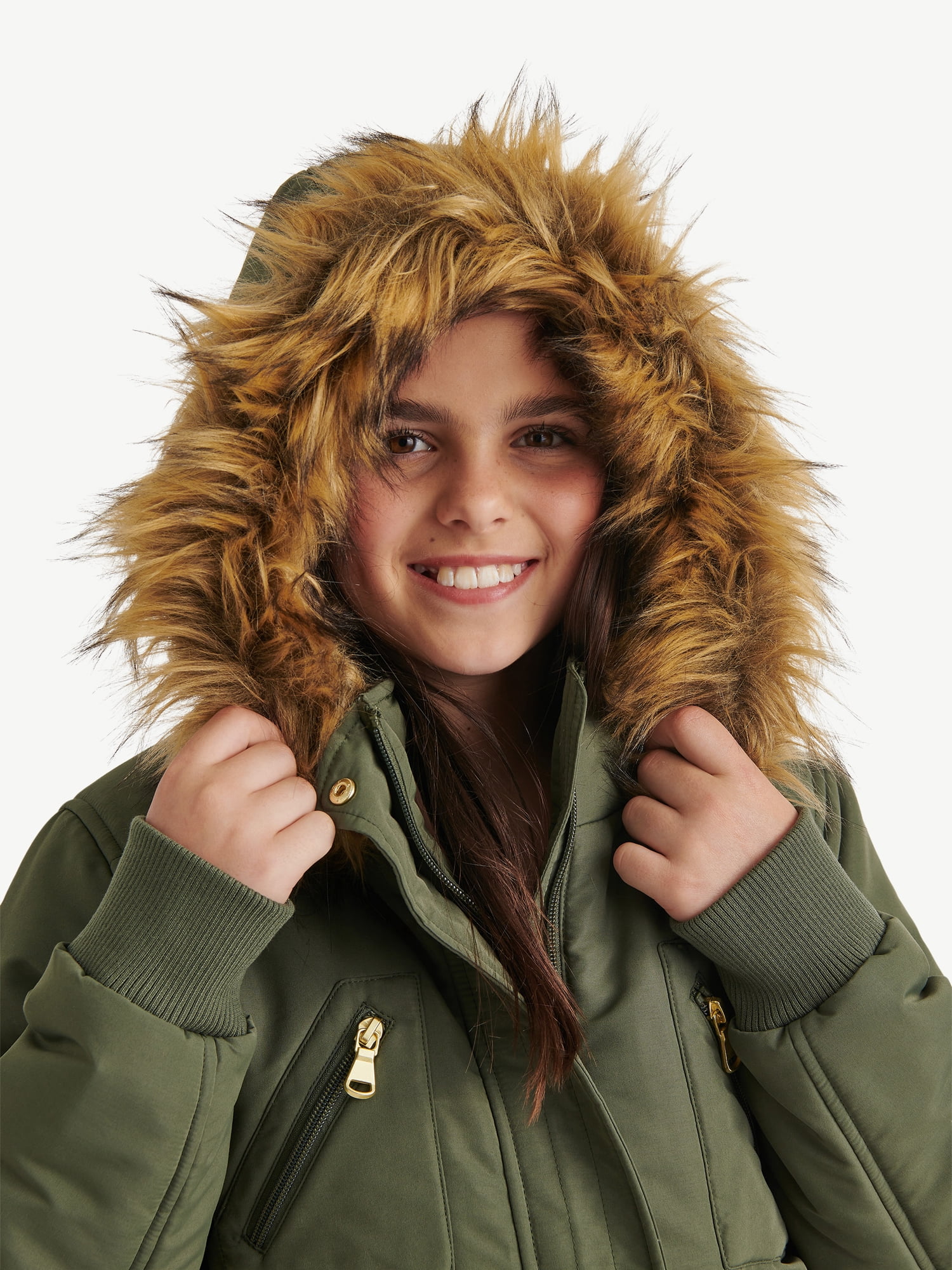 Justice Girl's Canvas Parka, Sizes XS - XL