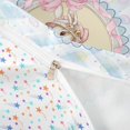 thumbnail image 4 of Erosebridal Cartoon Rabbit Duvet Cover Set for Kids Girls, Blue Eggs Plaid Bedding Full, Stars Reversible, 3pcs 1 Duvet Cover and 2 Pillowcases, No Comforter, 4 of 6