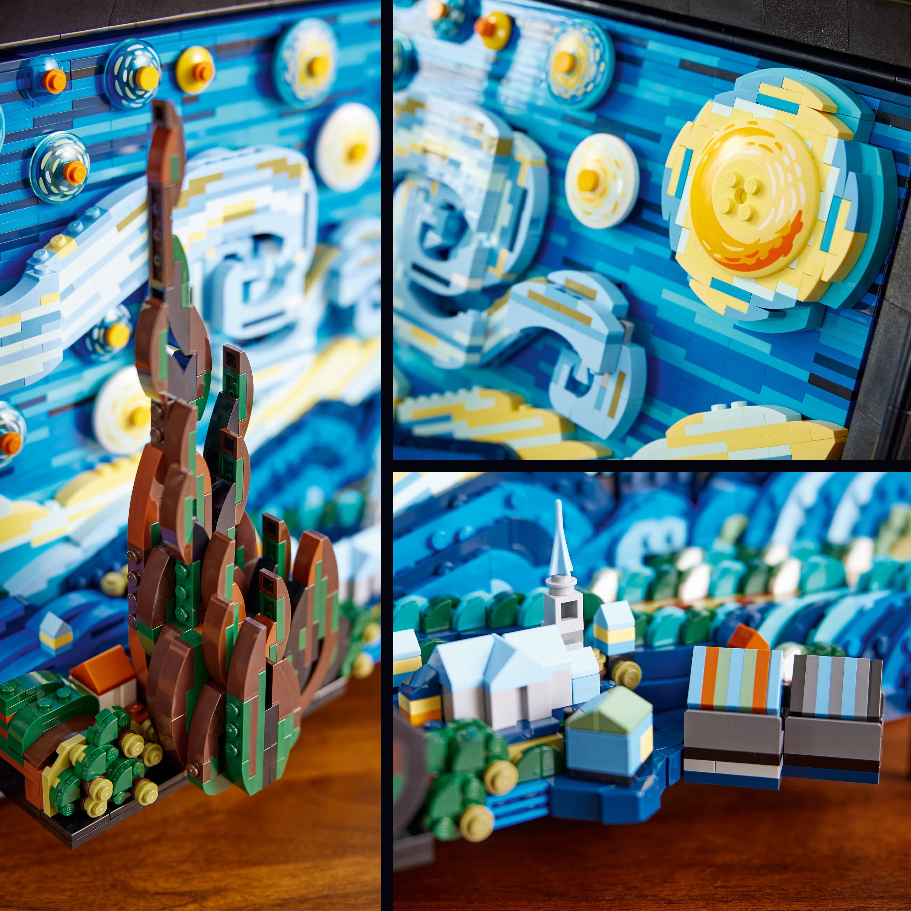 LEGO Ideas Vincent Van Gogh The Starry Night 21333 Building Blocks - Unique  3D Wall Art Home Décor Piece or Table Display with Artist Minifigure,  Creative Building Crafts Set for Adults 