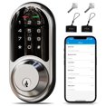thumbnail image 1 of Veise Smart Lock, Cerradura de puerta de entrada sin llave, Cerraduras inteligentes para puerta delantera con control de aplicación, Cerradura digital electrónica con teclado táctil, Cerrojo inteligen, 1 of 5
