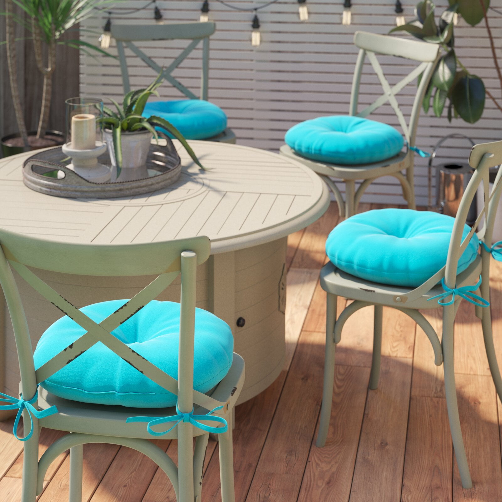 Sarver Indoor/Outdoor Seat Cushion, Overstuffed construction for extra comfort and longevity