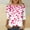 Hot Pink #7, variant on T-Shirts for Women Trendy 3/4 Sleeve Hearts Print 2025 Trendy Fashion Clothes Breathable Loose Fit Crew Neck Tunic Tops Dressy Clothes 2025