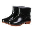 thumbnail image 4 of EHQJNJ Rain Boots Women Wide Foot Women Shoes Short Rain Boots for Womens Ankle Waterproof Rainboot on Garden Boot Rubber Shoes Womens Rainboots Boots Ankle Rain Boots Women Mid Calf, 4 of 7