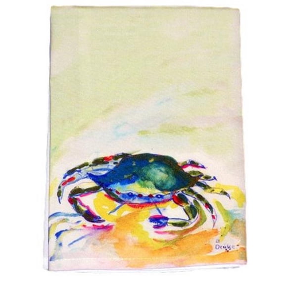 Green Crab Guest Towel