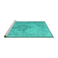thumbnail image 2 of Ahgly Company Machine Washable Indoor Rectangle Persian Turquoise Blue Traditional Area Rugs, 8' x 12', 2 of 4