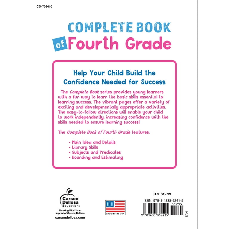 Thinking Kids Complete Book of Fourth Grade Workbook (256