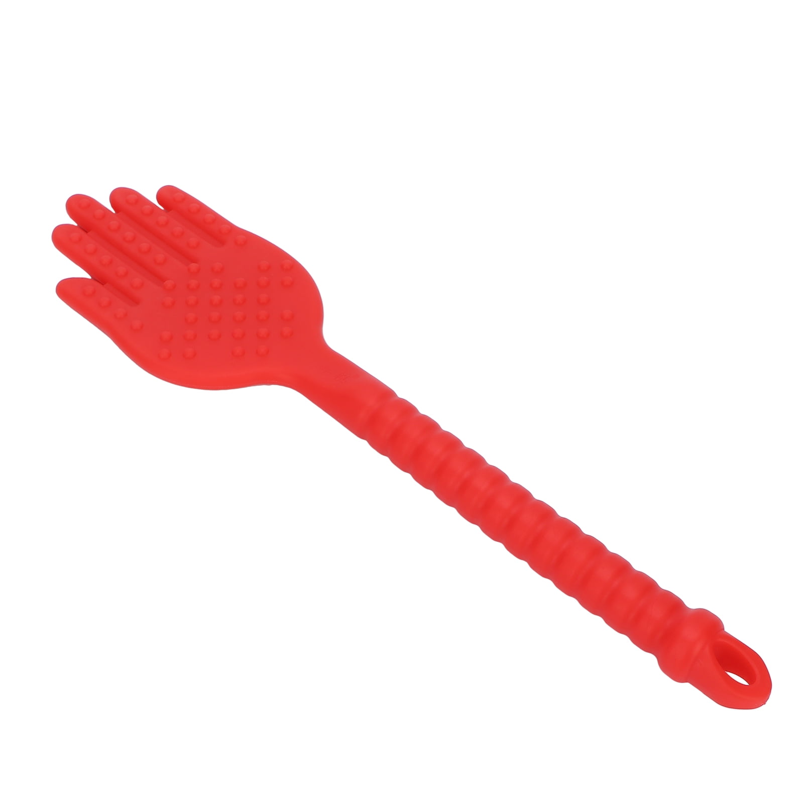 Silicone Scraping Massage Pat Stick for Acupoint Body Meridian Relief and Soothing Health Care Targeted Therapy Manual Deep Tissue Massager Tool, Red (14.6 inches / 37 cm)