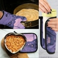 thumbnail image 5 of Yayeee Oven Mitts and Pot Holder Set of 4 Heat Resistant Kitchen Gloves Baking Hot Pad, Black Cat Walking, 5 of 5