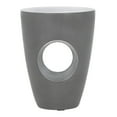 thumbnail image 4 of Safavieh Aishi Outdoor Modern Concrete Round Accent Table -Dark Grey, 4 of 8