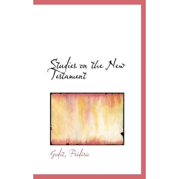 Studies on the New Testament (Hardcover)