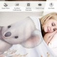 thumbnail image 3 of HENGT  Koala Blanket Koala Throw Blankets Cozy Fleece Flannel Blanket Plush Lightweight Blanket Bedding Koala Gifts for Girls Boys Teens Kids Men Women Adults for Couch Sofa Bed, 3 of 6