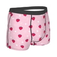 thumbnail image 2 of KLL Strawberry And Heart Men's Cotton Boxer Briefs Underwear-, 2 of 8
