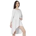 thumbnail image 3 of Inkmeso Solid Summer Casual Tunic Dress For Women's Short Mini Dresses With Button Placket, 3 of 7
