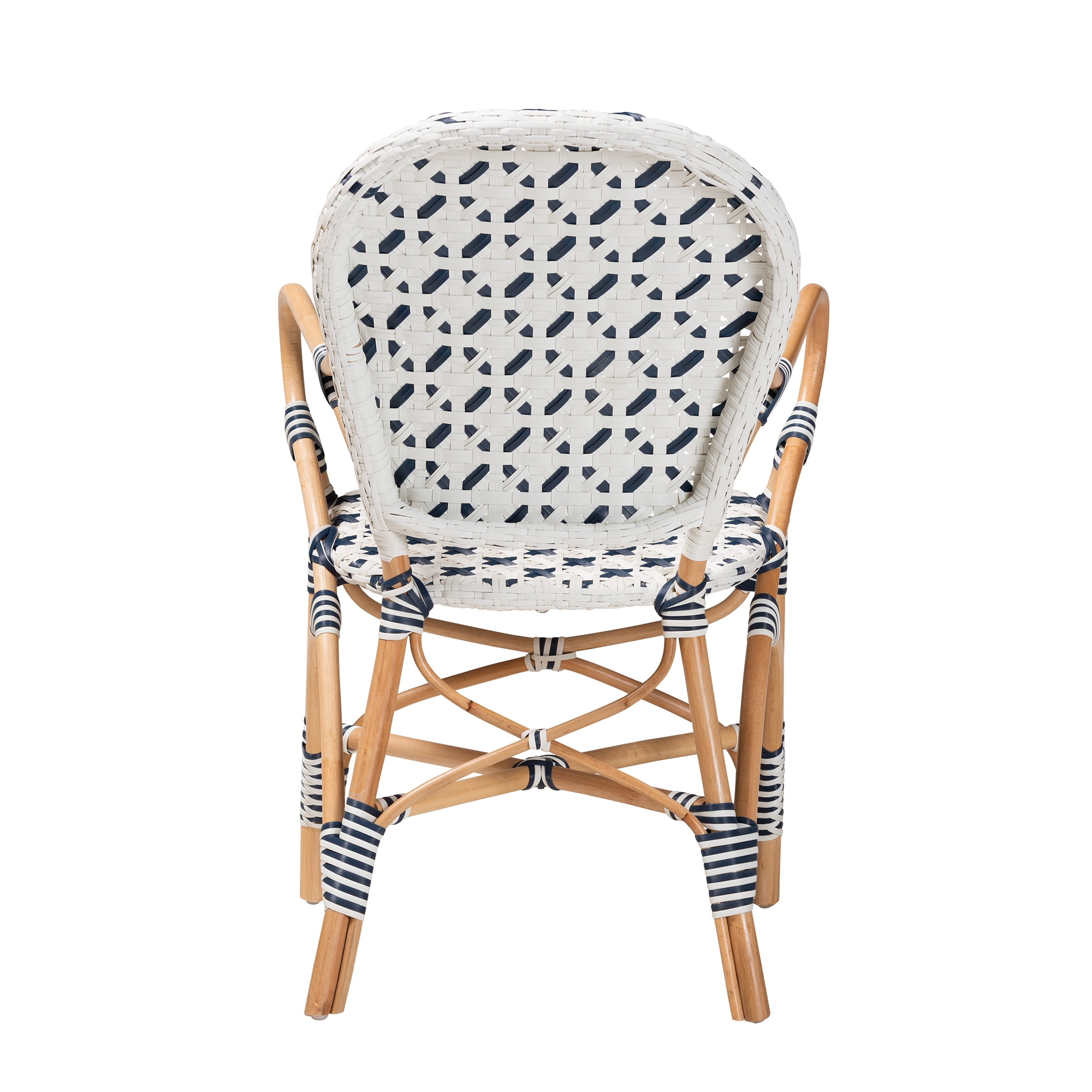 bali & pari Bryson Rattan French Provincial Dining Chair, Natural Brown